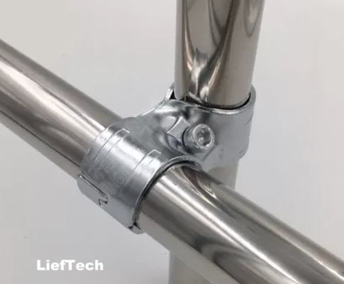 ISO9001 Chromed pipe Fittings Joint 2 Pipe Mounting Bracket