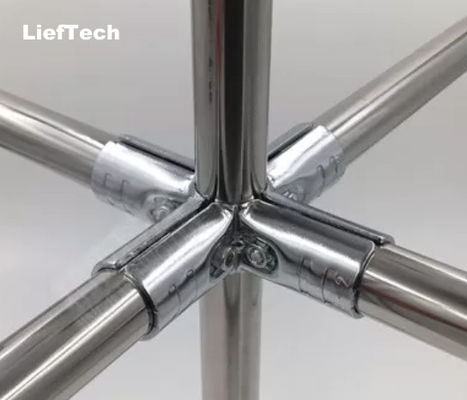 cấu trúc đơn giản Chrome bọc ống kết nối ống thép Fittings ống cho ống 28mm