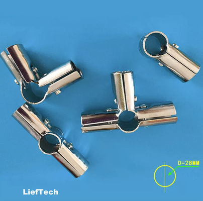 Cấu trúc mô-đun Các phụ kiện ống thải Chrome cho giá lưu trữ