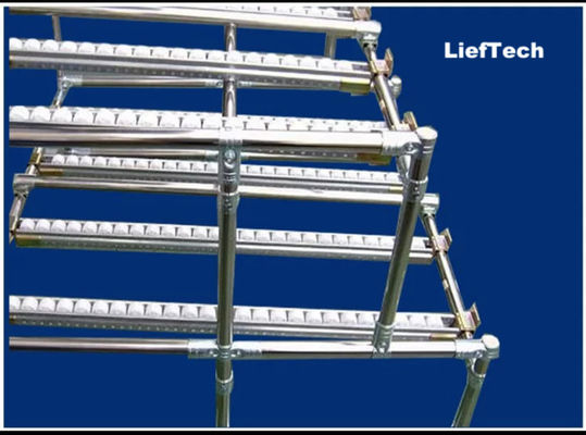 Cấu trúc mô-đun Các phụ kiện ống thải Chrome cho giá lưu trữ