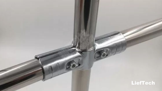Cấu trúc mô-đun Các phụ kiện ống thải Chrome cho giá lưu trữ