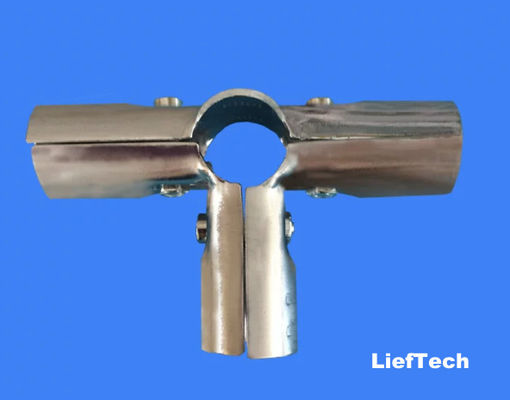 T hình dáng dọc Chrome ống và phụ kiện kết nối chung