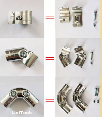 Dây kết nối ống bọc Chrome linh hoạt Chrome ống khuỷu tay 90 độ