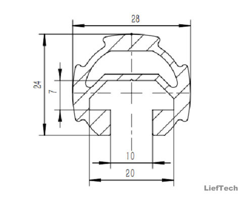 6063 T3-T8 ống hợp kim nhôm ống nhôm anodized 28mm