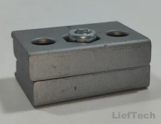Trọng lượng nhẹ Thiết bị ống nhựa Aluminium Inlay Joint cho kết nối bảng bàn làm việc